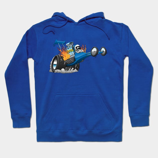 Top Fuel Dragster Cartoon Hoodie by hobrath